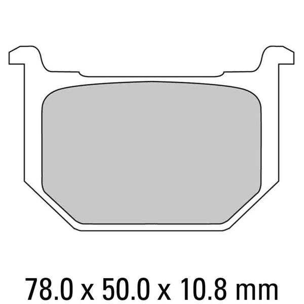 FERODO Disc Pad Set - FDB218 P Platinum Non Sintered Compound 1