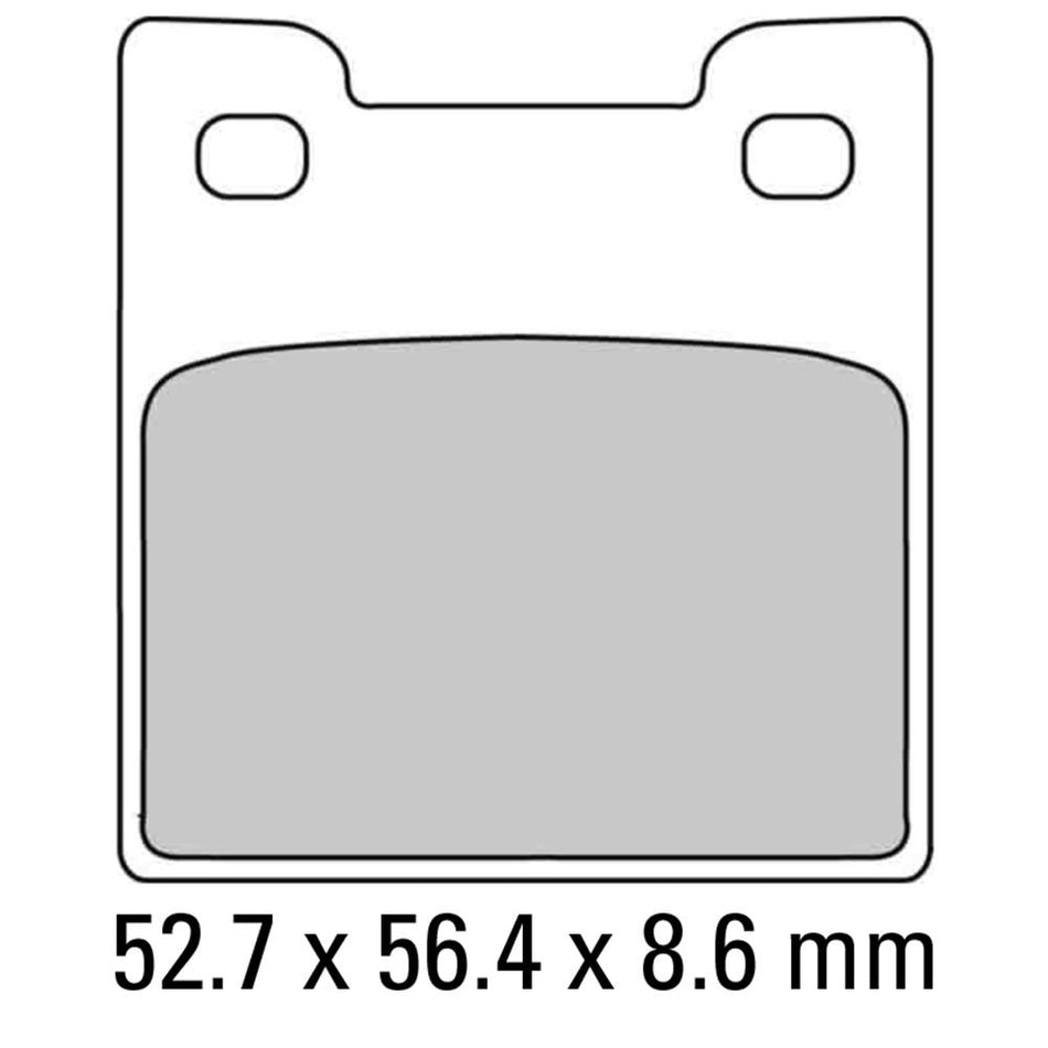 FERODO Disc Pad Set - FDB2058 P Platinum Non Sintered Compound 1