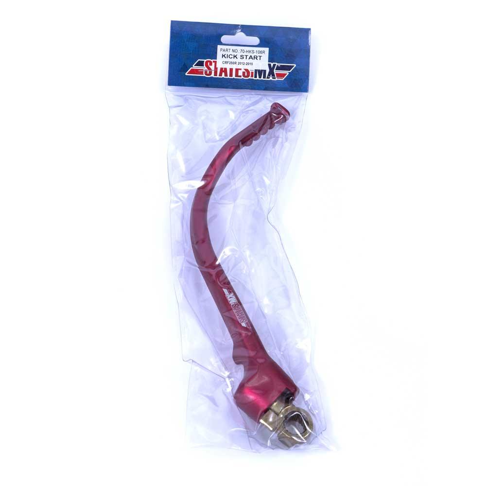 STATES MX ALLOY KICKSTART LEVER - HONDA - RED 2