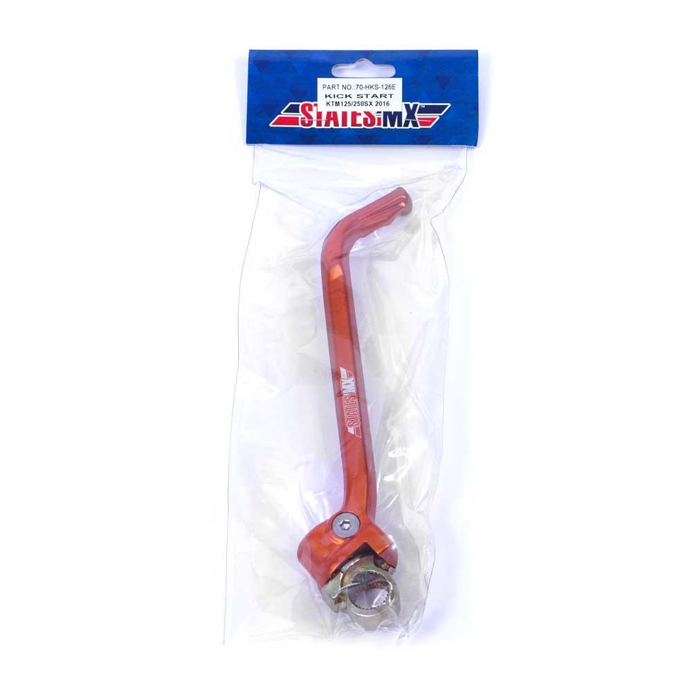 STATES MX ALLOY KICKSTART LEVER - KTM - ORANGE 2