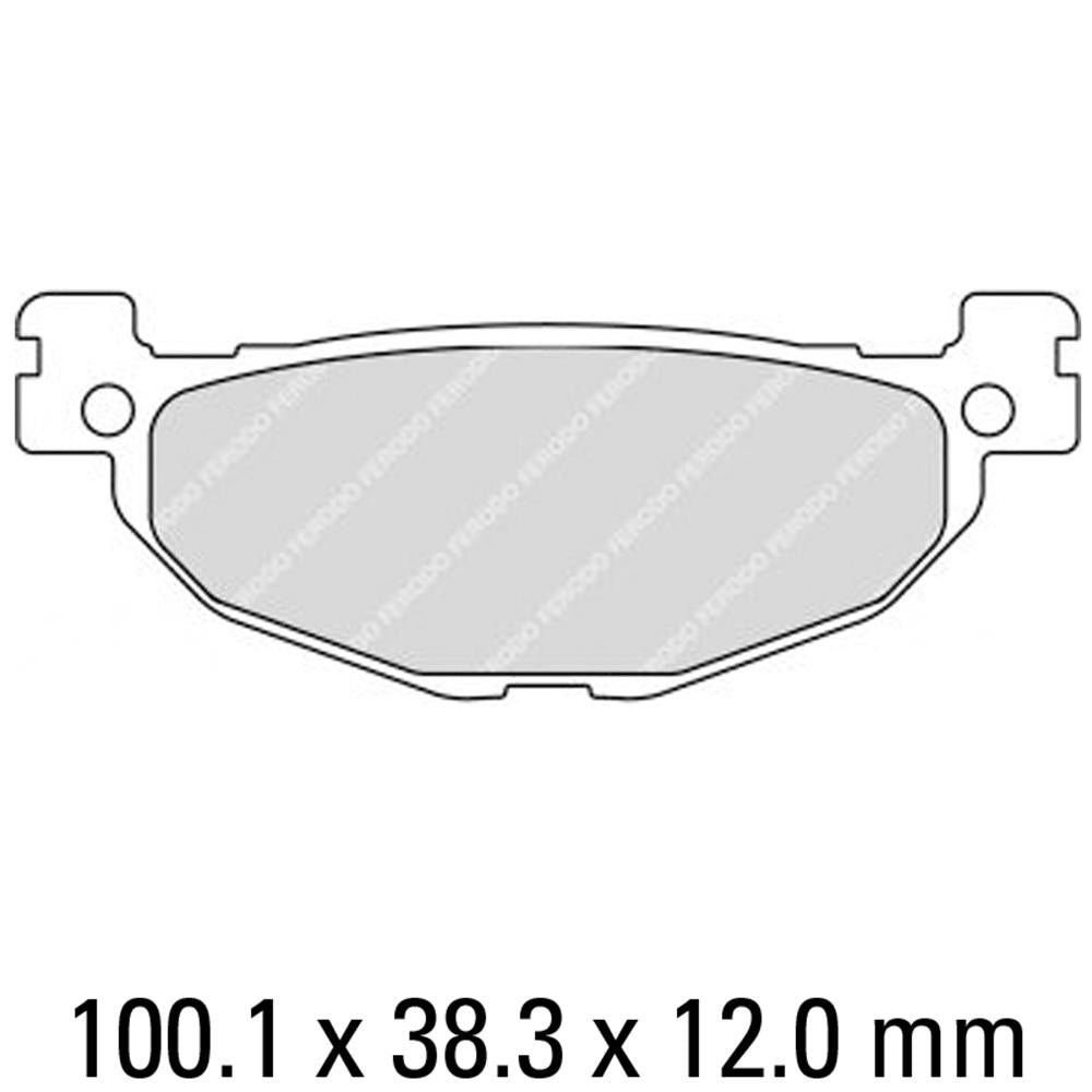 FERODO Disc Pad Set - FDB2200 EF Eco Friction Non Sintered Compound 1