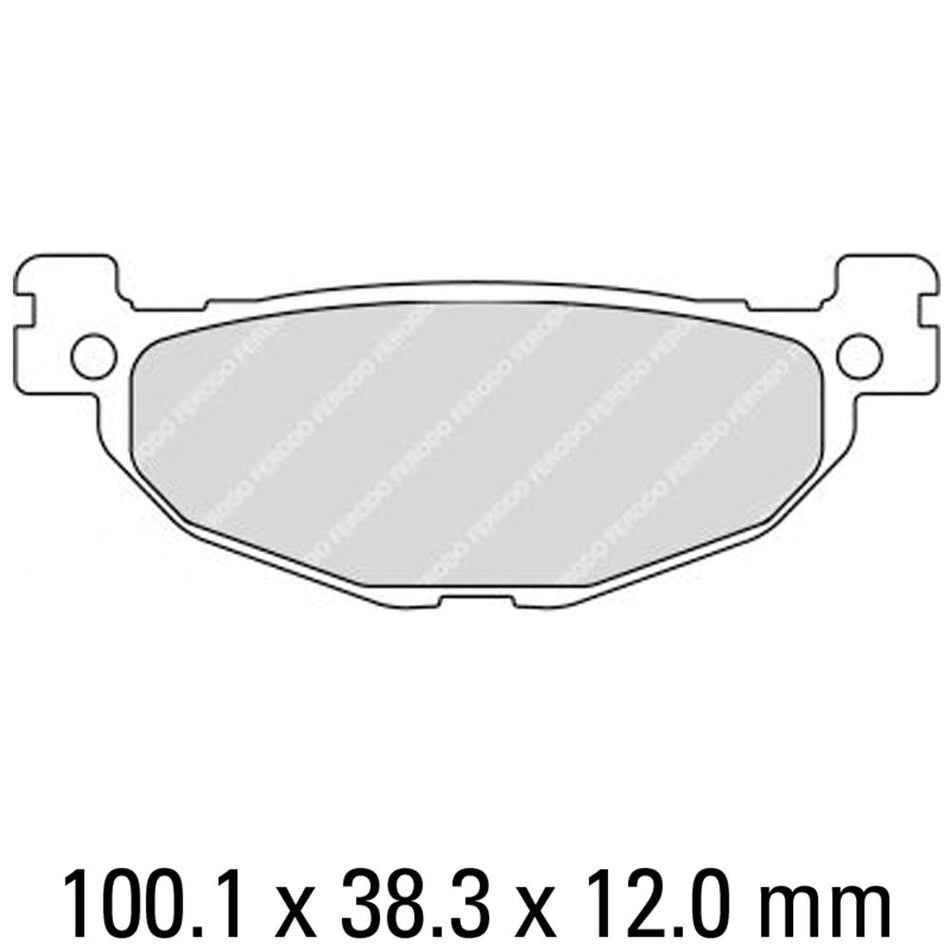 FERODO Disc Pad Set - FDB2200 EF Eco Friction Non Sintered Compound 1