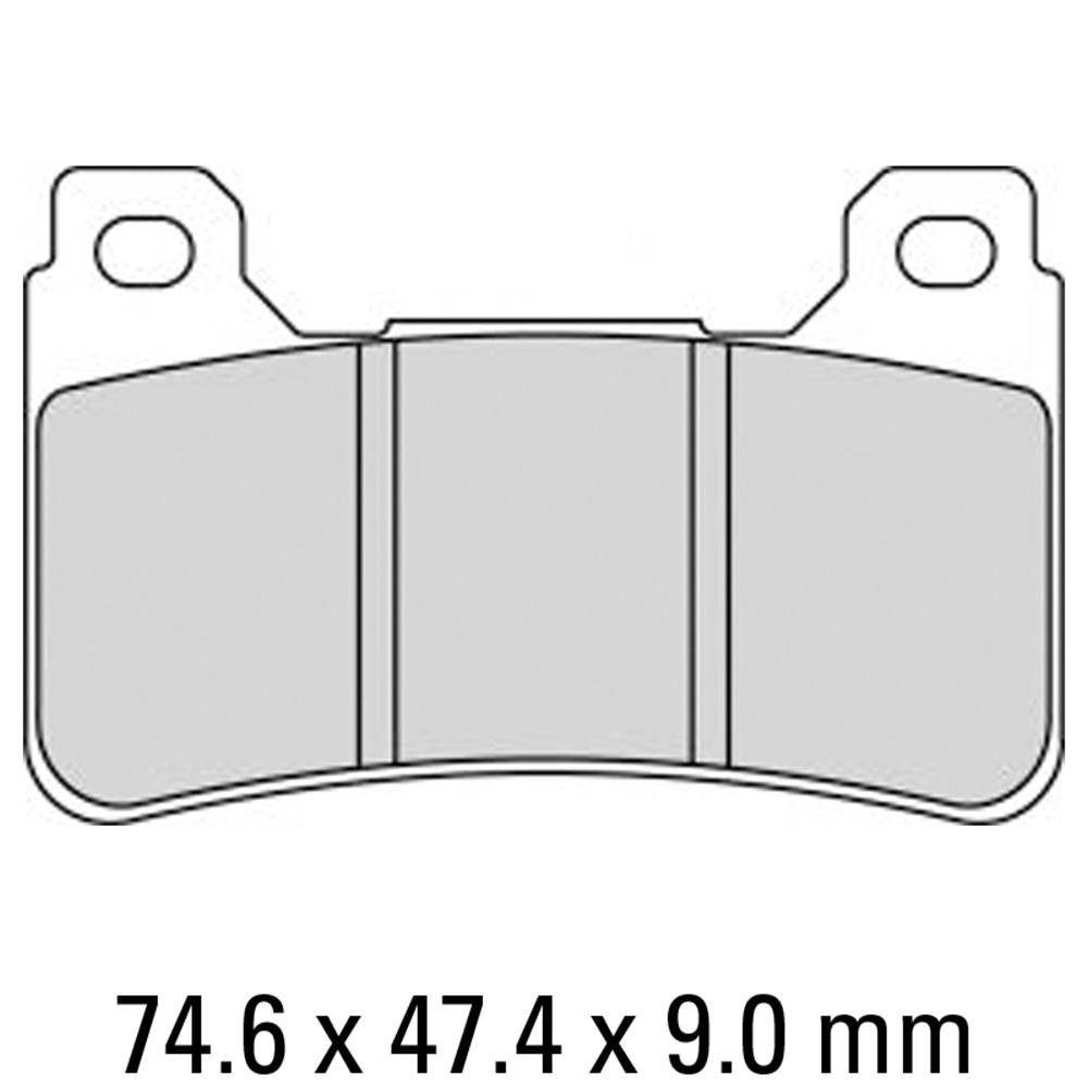 FERODO Disc Pad Set - FDB2205 CP1 Ceramic Grip Race Compound - Non Sintered 1