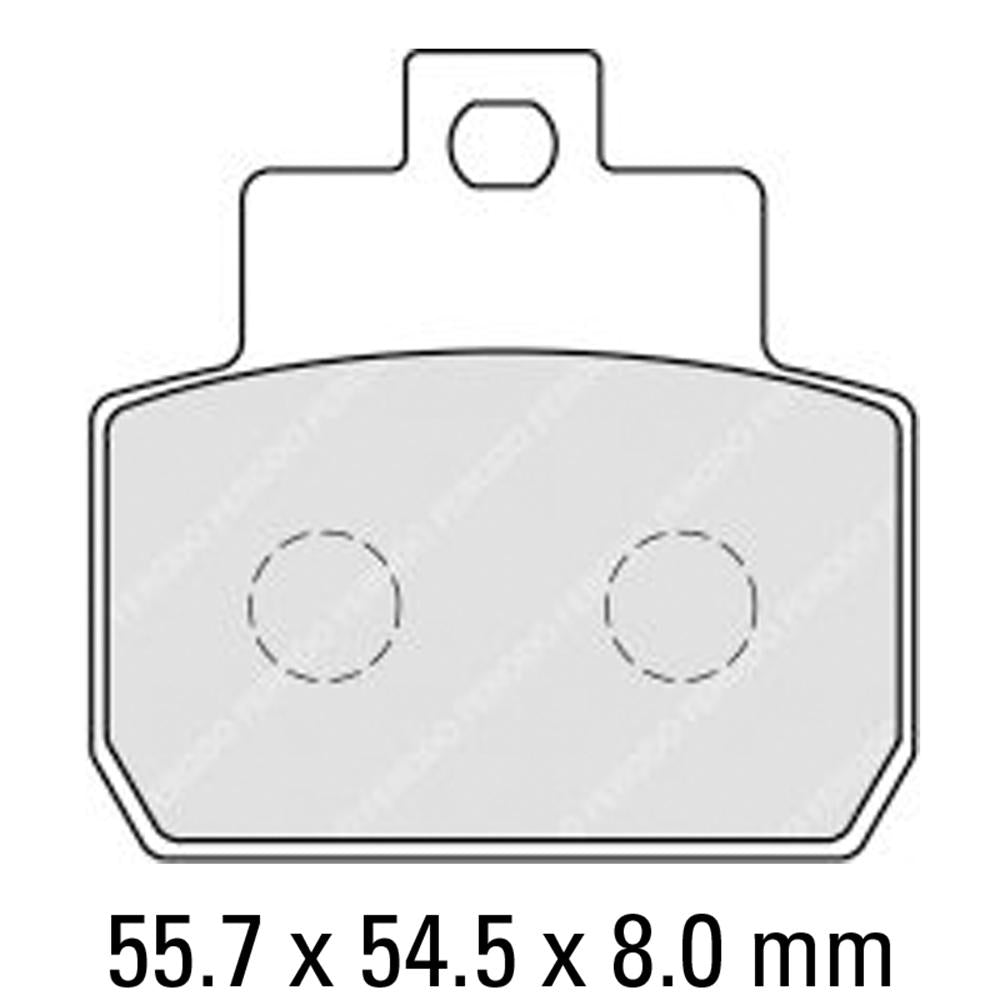 FERODO Disc Pad Set - FDB2207 EF Eco Friction Non Sintered Compound 1