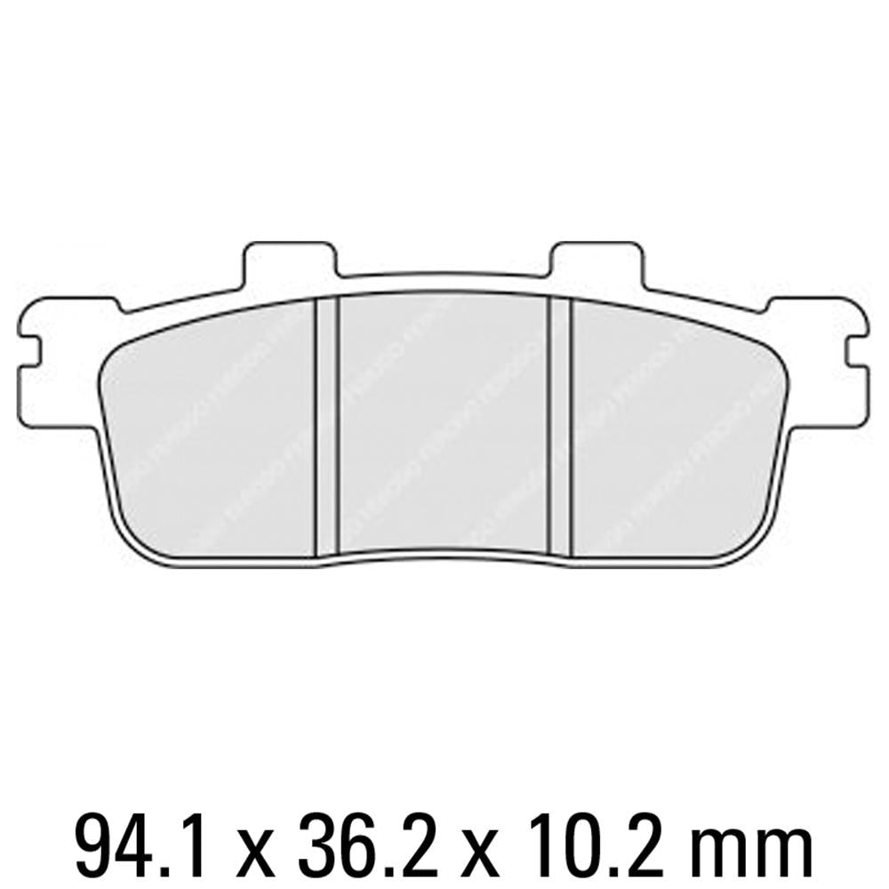 FERODO Disc Pad Set - FDB2226 EF Eco Friction Non Sintered Compound 1