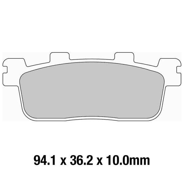 FERODO Disc Pad Set - FDB2254 EF Eco Friction Non Sintered Compound 1