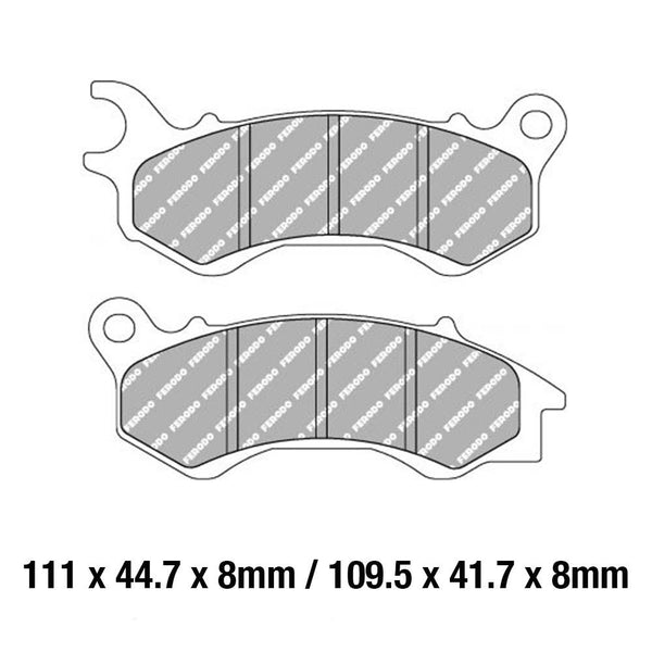 FERODO Disc Pad Set - FDB2256 EF Eco Friction Non Sintered Compound 1