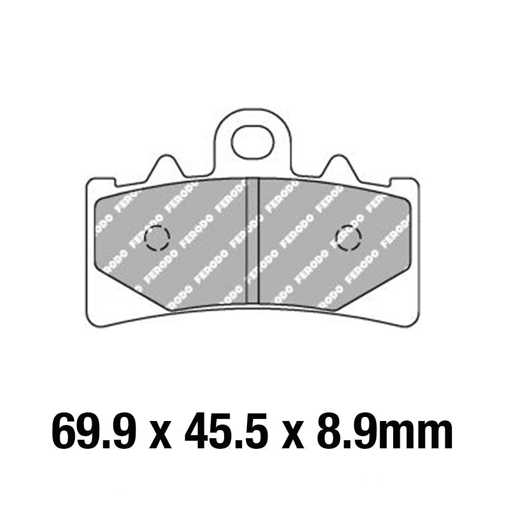 FERODO Disc Pad Set - FDB2266 EF Eco Friction Non Sintered Compound 1