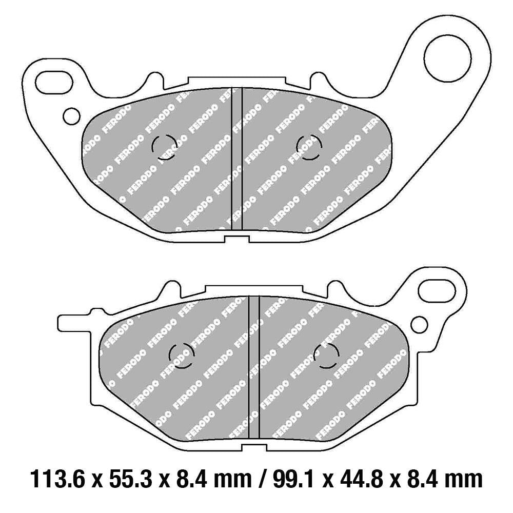 FERODO Disc Pad Set - FDB2280 ST Sinter Grip Sintered Compound - Road 1