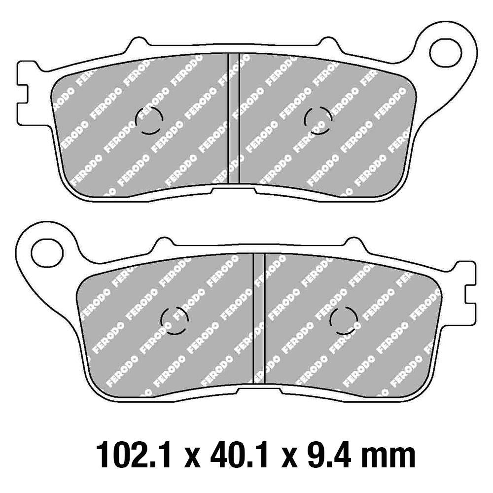 FERODO Disc Pad Set - FDB2281 ST Sinter Grip Sintered Compound - Road 1