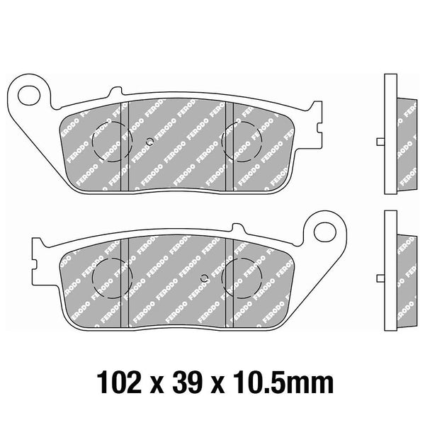 FERODO Disc Pad Set - FDB2288 EF Eco Friction Non Sintered Compound 1