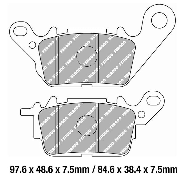 FERODO Disc Pad Set - FDB2290 EF Eco Friction Non Sintered Compound 1