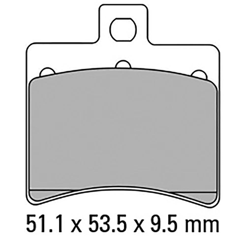 FERODO Disc Pad Set - FDB2090 EF Eco Friction Non Sintered Compound 1