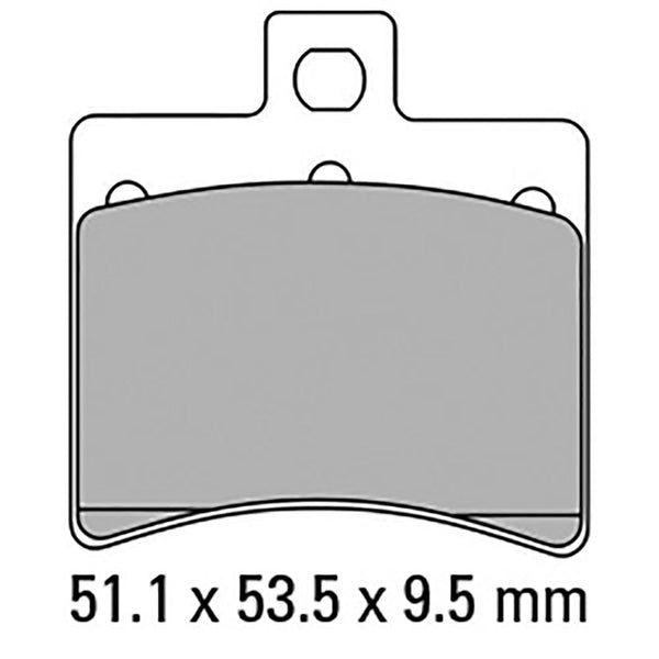 FERODO Disc Pad Set - FDB2090 EF Eco Friction Non Sintered Compound 1