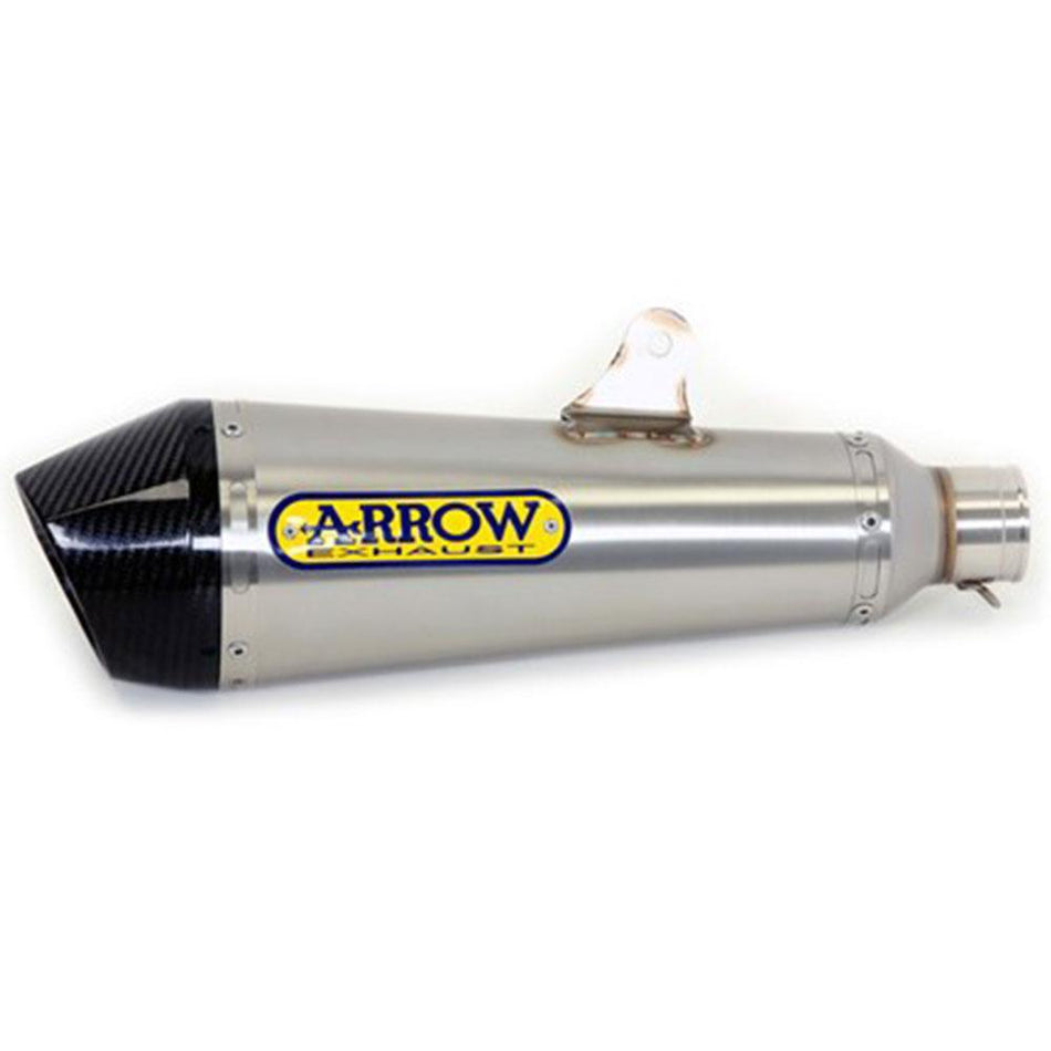ARROW Silencer X-KONE Nichrom Silver with Carbon Fibre End Cap 1