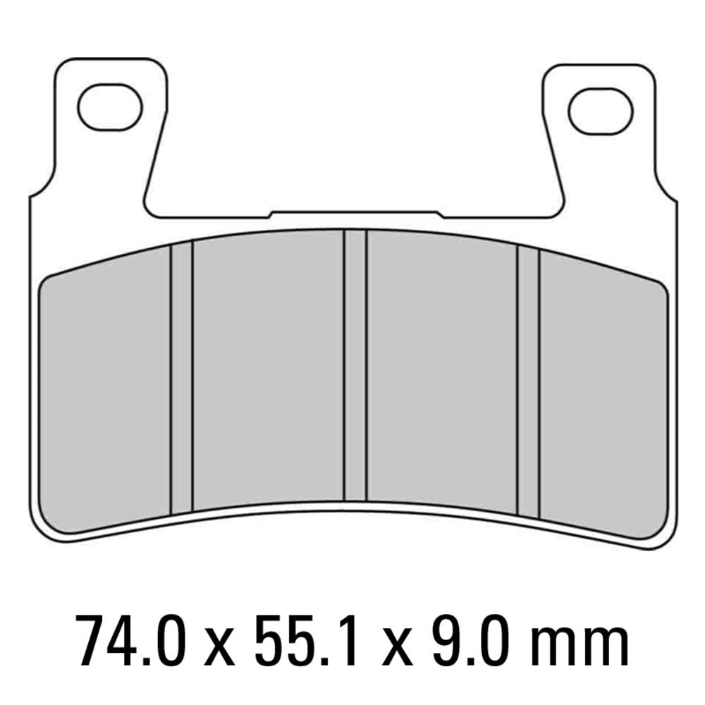 FERODO Disc Pad Set - FDB2079 P Platinum Non Sintered Compound 1