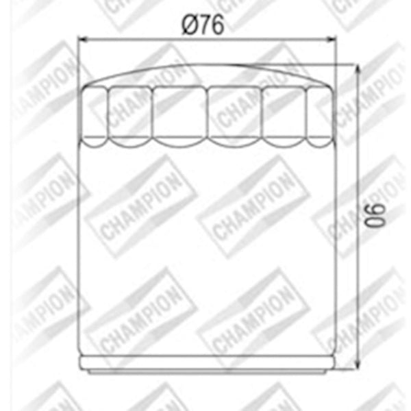 CHAMPION OIL FILTER ELEMENT - COF451 1