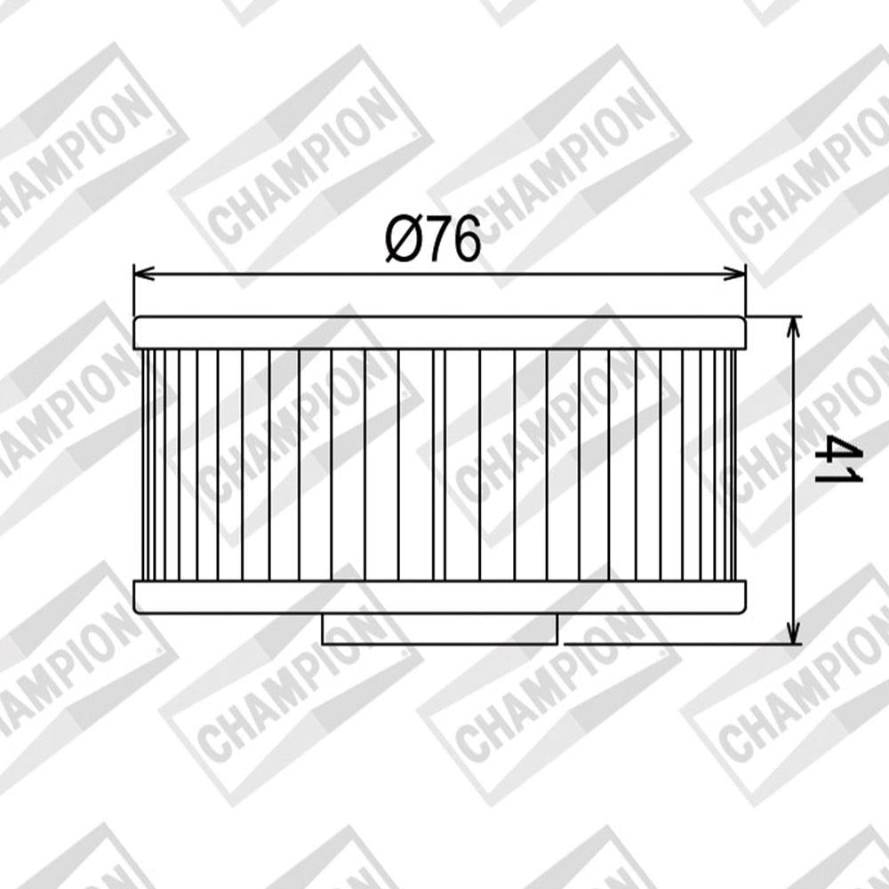 CHAMPION OIL FILTER ELEMENT - COF044 1