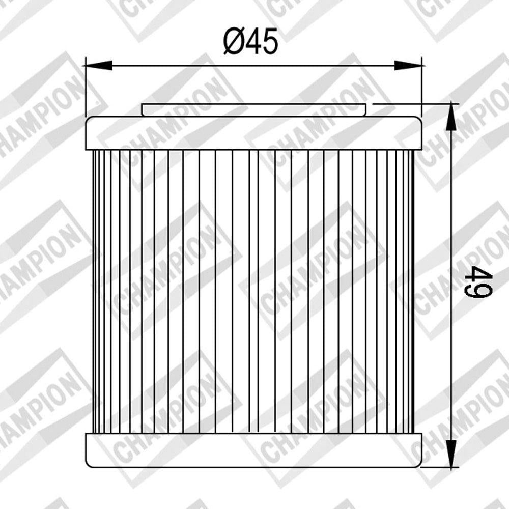 CHAMPION OIL FILTER CHAMPION - COF082 (182) 1