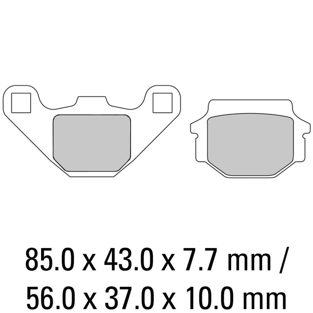 FERODO Disc Pad Set - FDB314 EF Eco Friction Non Sintered Compound 1