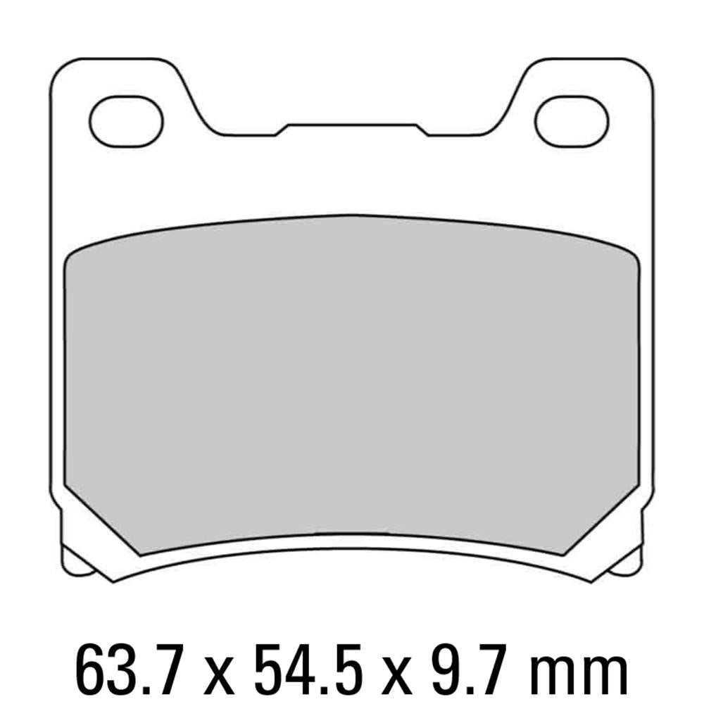 FERODO Disc Pad Set - FDB337 EF Eco Friction Non Sintered Compound 1