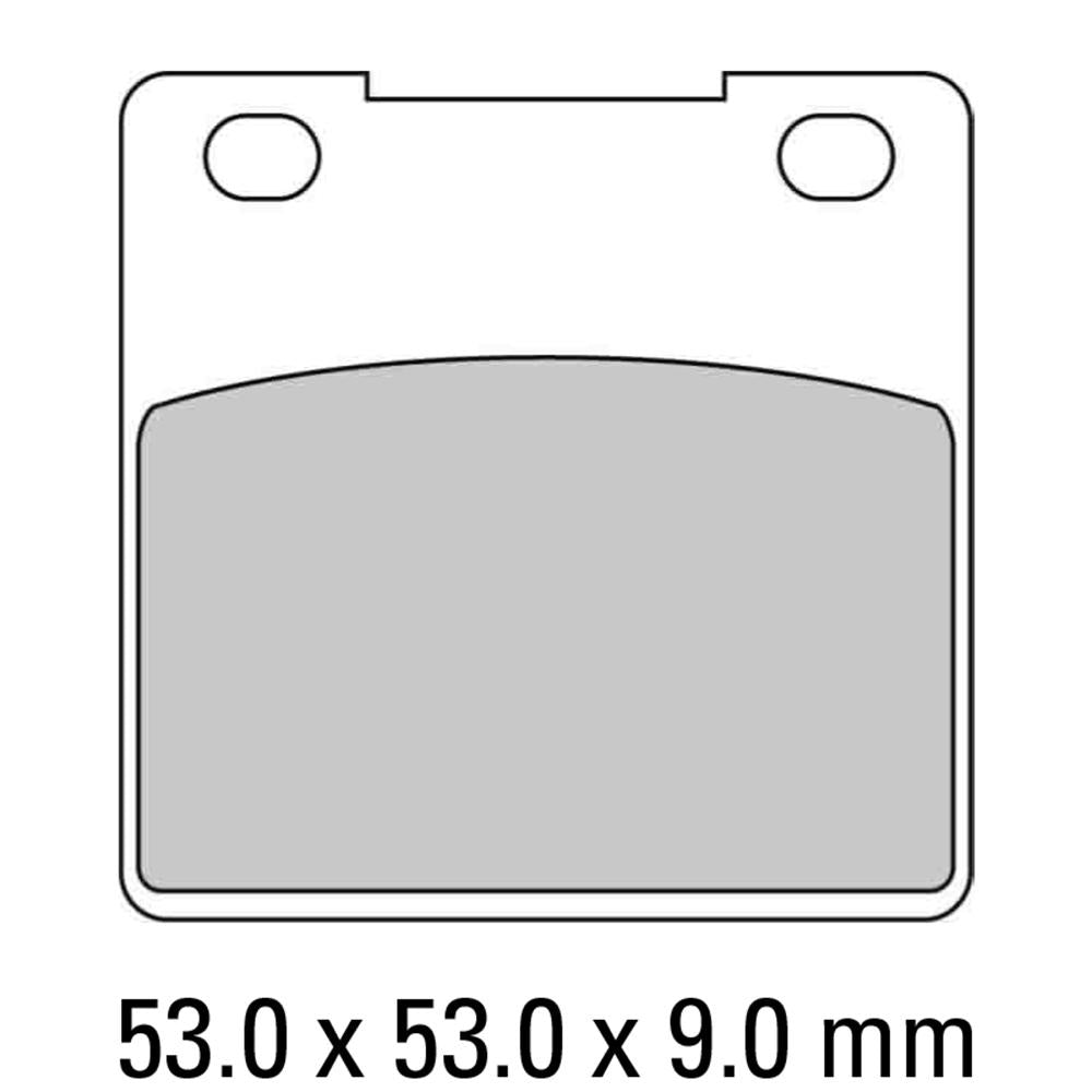 FERODO Disc Pad Set - FDB338 EF Eco Friction Non Sintered Compound 1