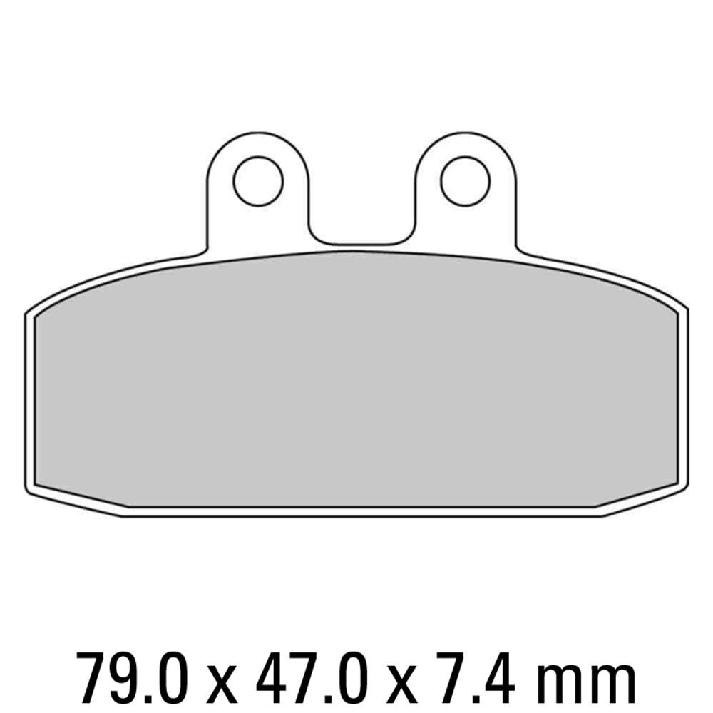 FERODO Disc Pad Set - FDB438 EF Eco Friction Non Sintered Compound 1