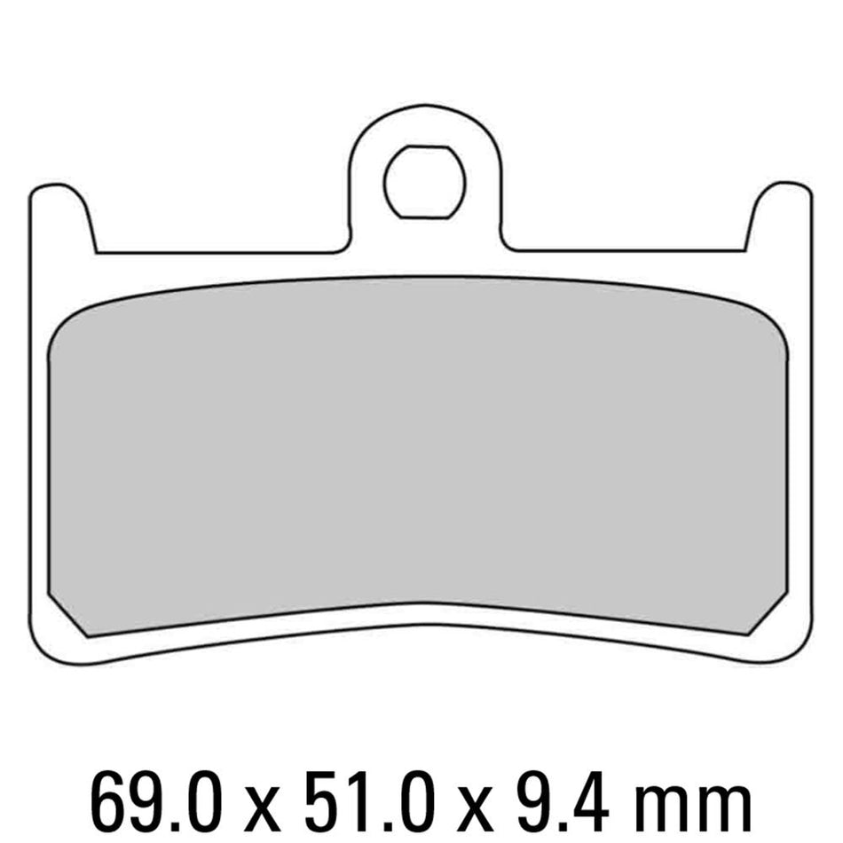 FERODO Disc Pad Set - FDB605 EF Eco Friction Non Sintered Compound 1