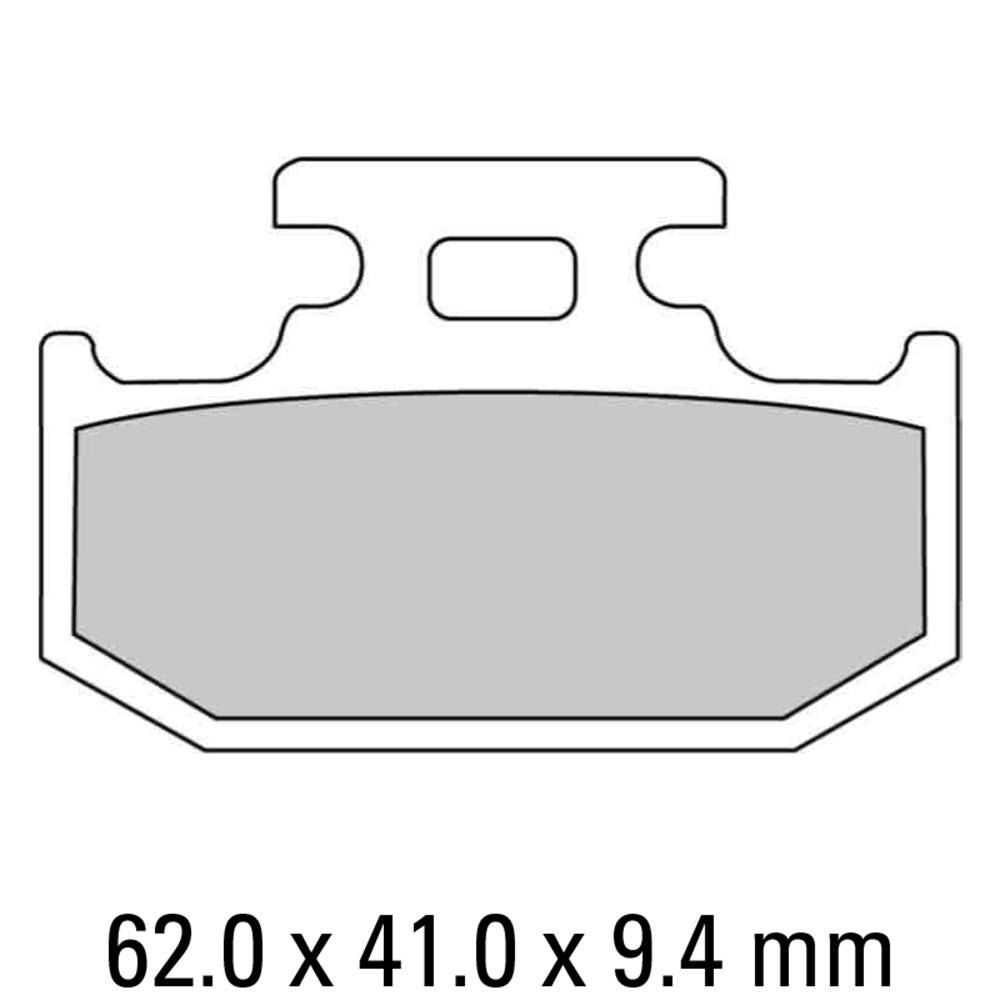 FERODO Disc Pad Set - FDB659 EF Eco Friction Non Sintered Compound 1