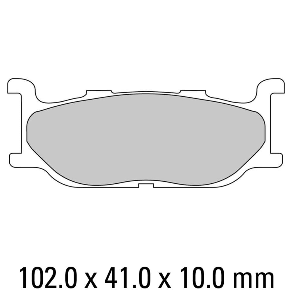 FERODO Disc Pad Set - FDB781 EF Eco Friction Non Sintered Compound 1