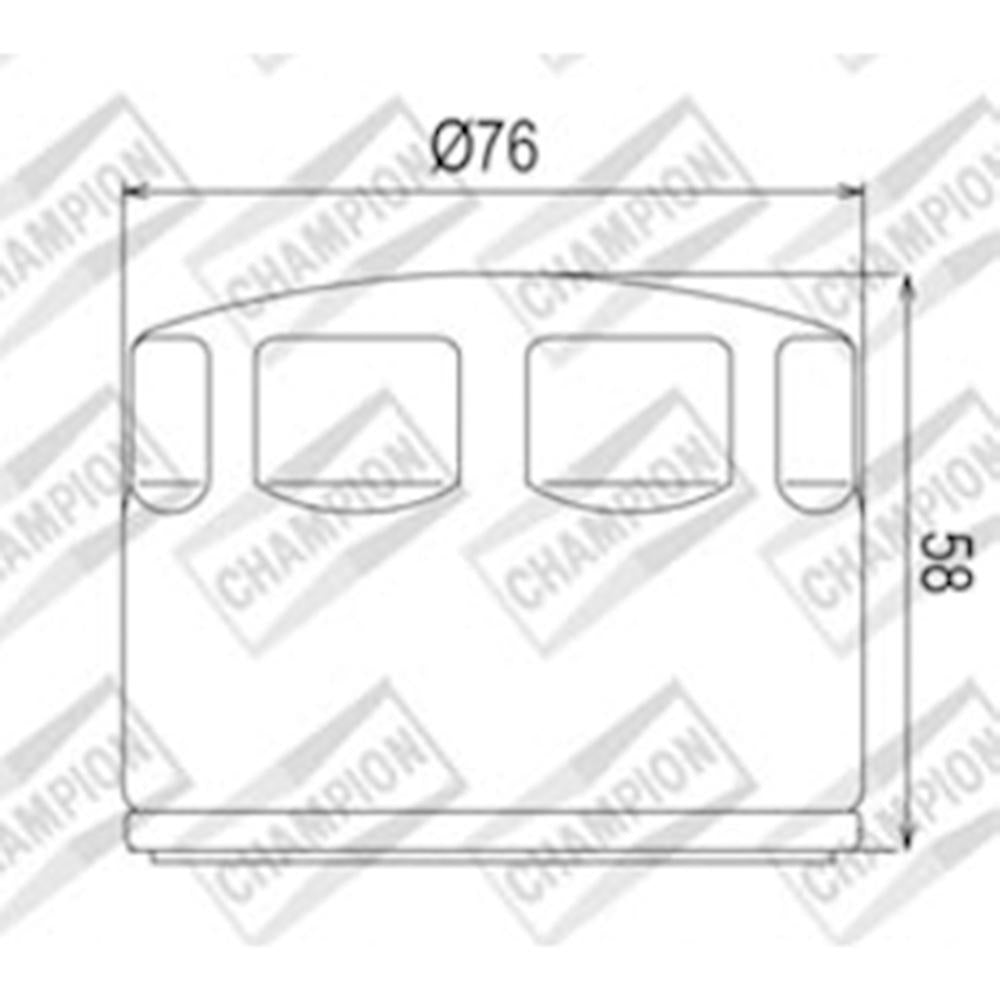 CHAMPION OIL FILTER ELEMENT - COF465 1