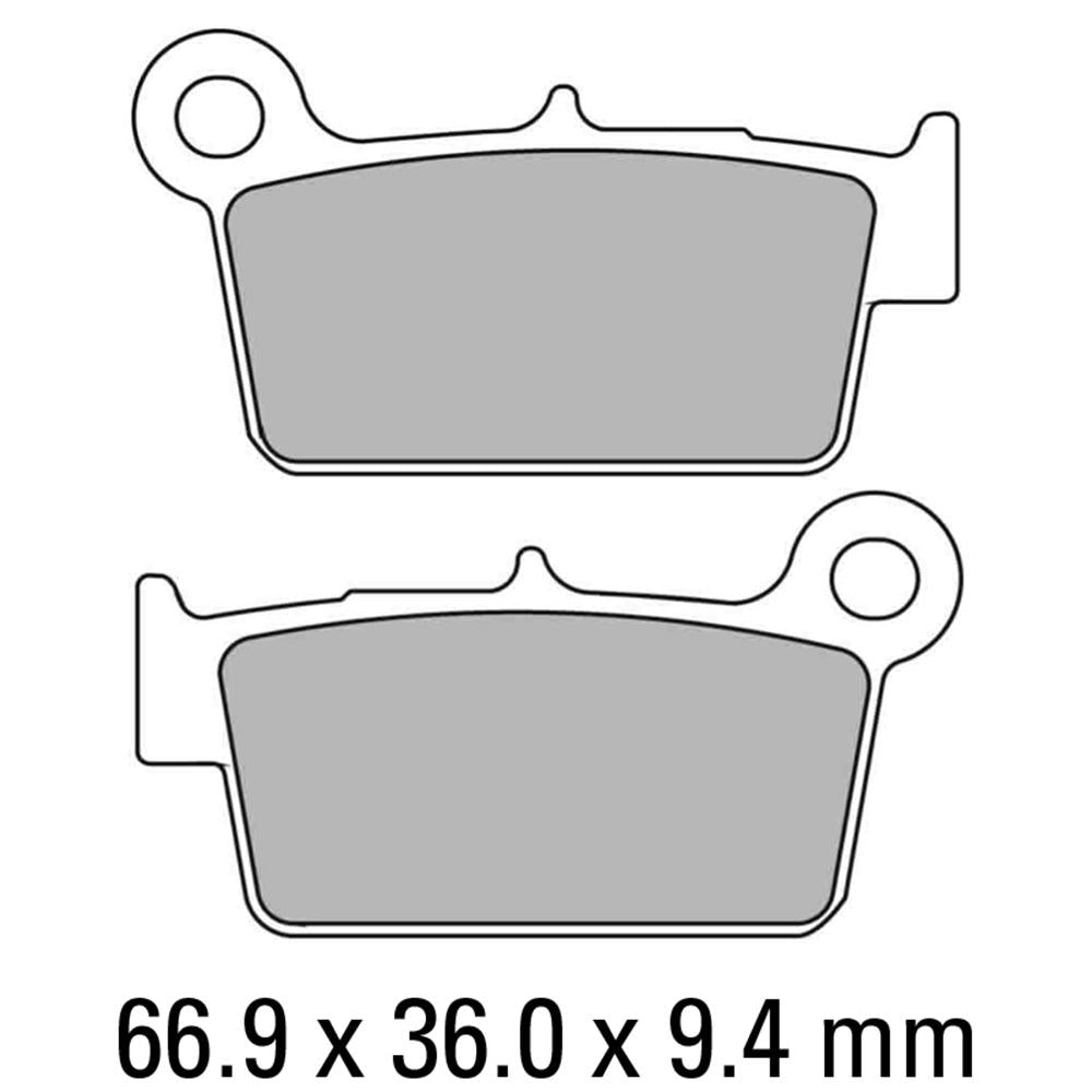 FERODO Disc Pad Set - FDB2162 EF Eco Friction Non Sintered Compound 1