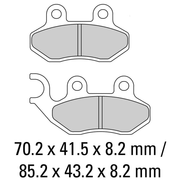 FERODO Disc Pad Set - FDB2190 EF Eco Friction Non Sintered Compound 1