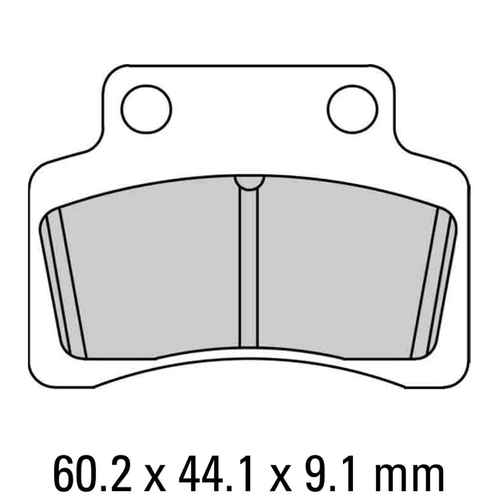 FERODO Disc Pad Set - FDB2191 EF Eco Friction Non Sintered Compound 1