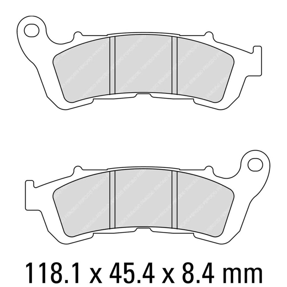 FERODO Disc Pad Set - FDB2196 EF Eco Friction Non Sintered Compound 1