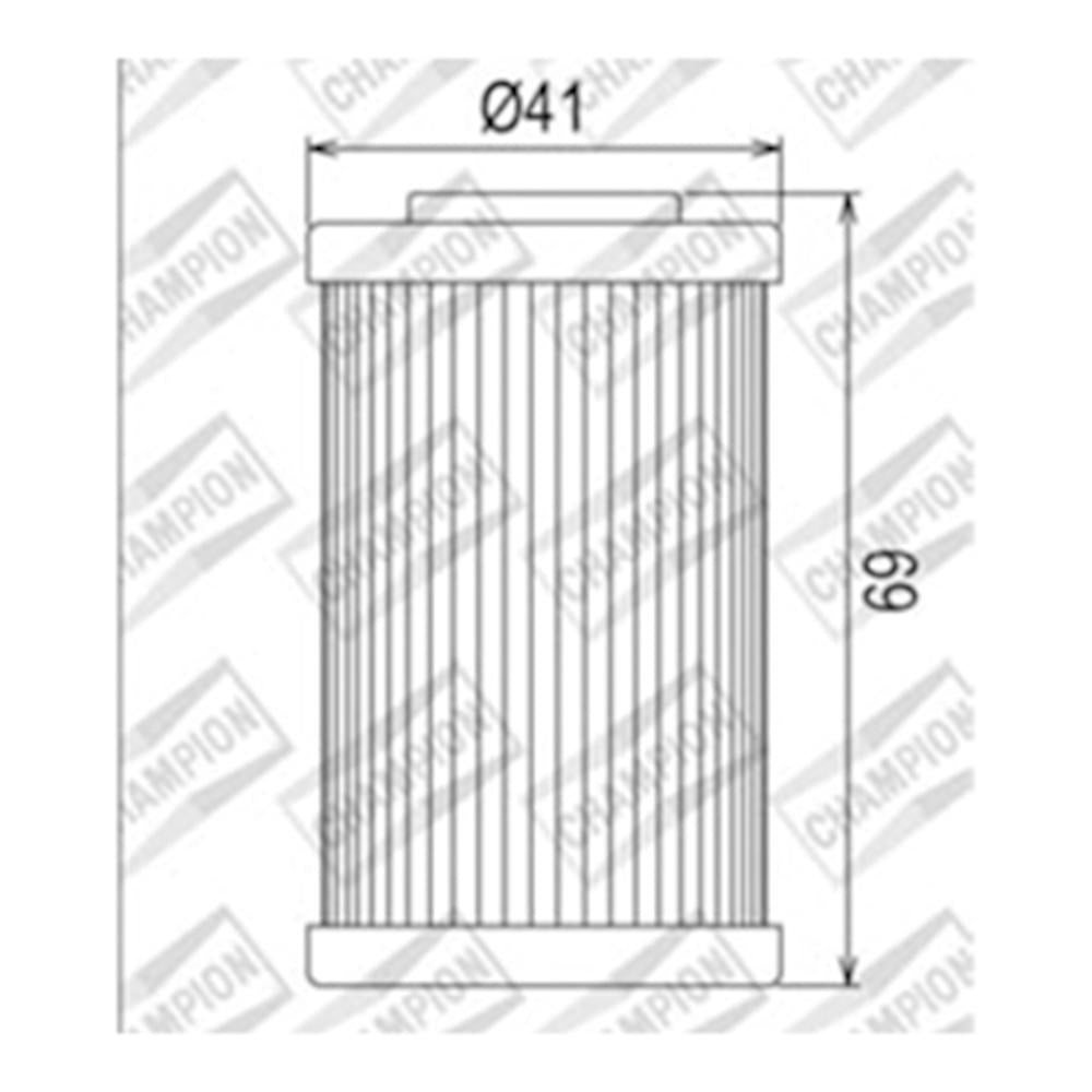 CHAMPION OIL FILTER ELEMENT - COF555 1