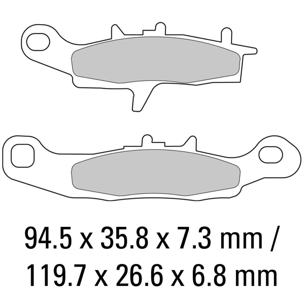 FERODO Disc Pad Set - FDB2080 SG Sinter Grip Sintered Compound - Off-Road 1