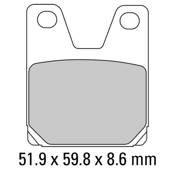 FERODO Disc Pad Set - FDB2084 P Platinum Non Sintered Compound 1