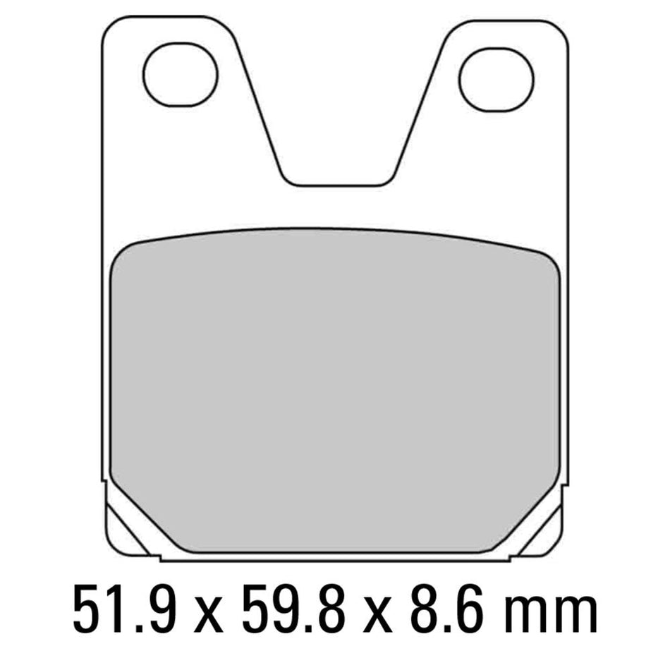 FERODO Disc Pad Set - FDB2084 P Platinum Non Sintered Compound 1