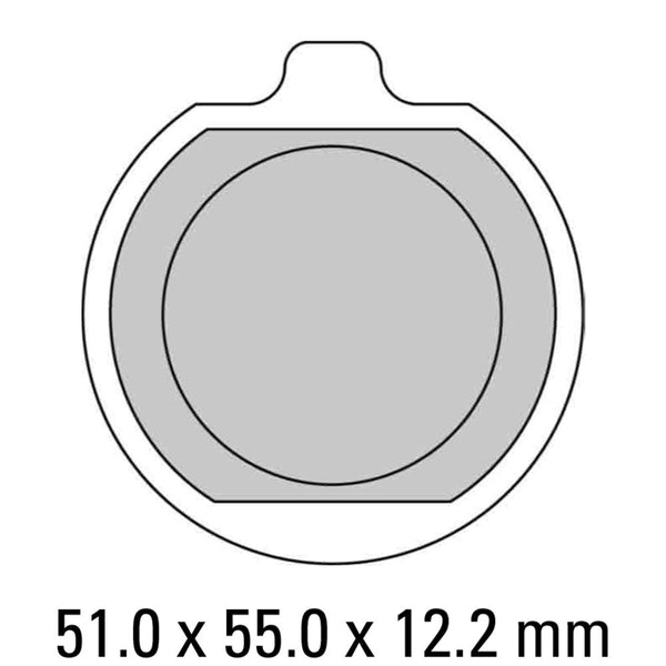 FERODO Disc Pad Set - FDB220 P Platinum Non Sintered Compound 1