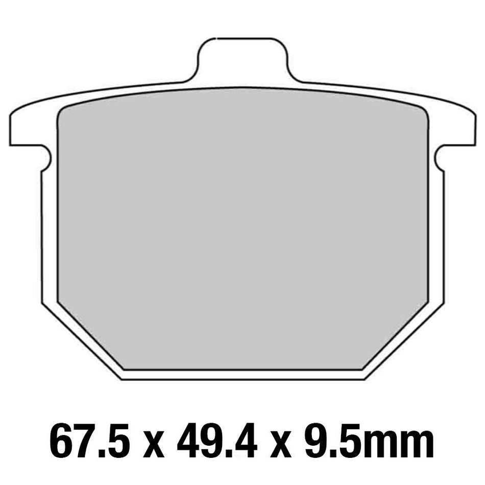 FERODO Disc Pad Set - FDB182 P Platinum Non Sintered Compound 1