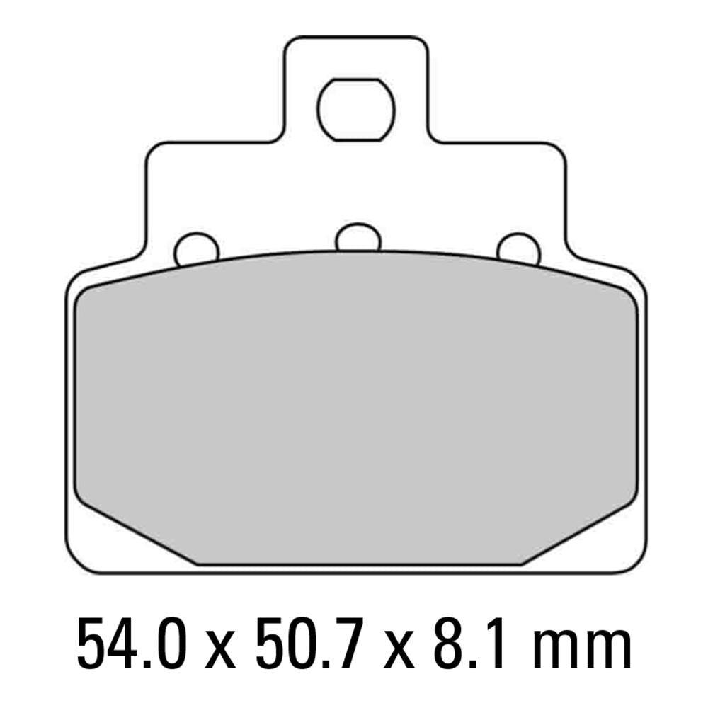 FERODO Disc Pad Set - FDB2095 AG Argento Non Sintered Compound 1