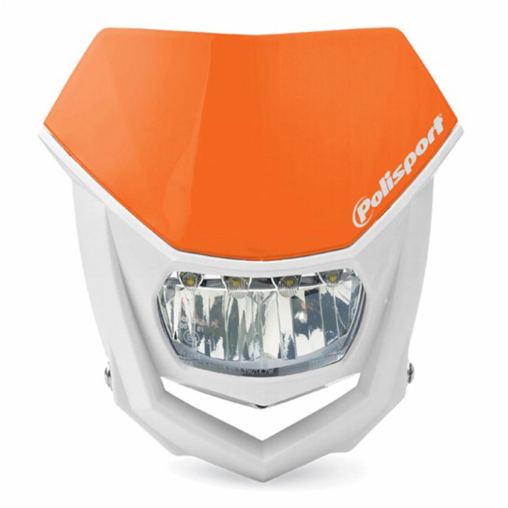 POLISPORT HALO LED HEADLIGHT - ORANGE 1