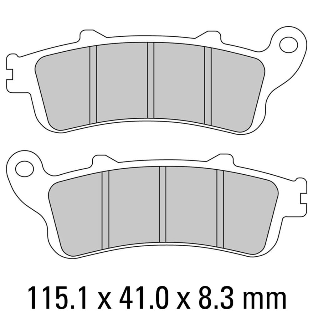 FERODO Disc Pad Set - FDB2098 P Platinum Non Sintered Compound 1