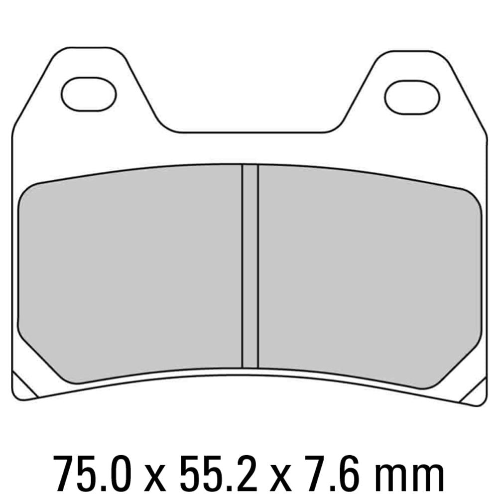 FERODO Disc Pad Set - FDB2099 P Platinum Non Sintered Compound 1