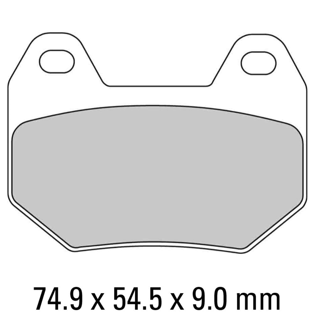 FERODO Disc Pad Set - FDB2102 P Platinum Non Sintered Compound 1