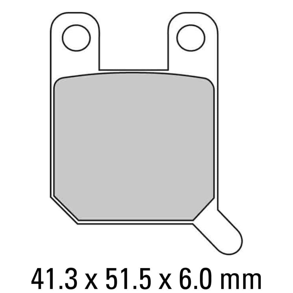 FERODO Disc Pad Set - FDB2107 P Platinum Non Sintered Compound 1