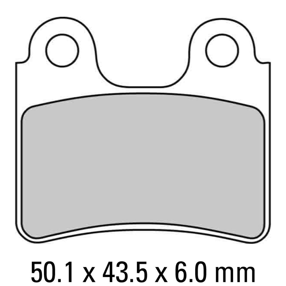 FERODO Disc Pad Set - FDB2109 P Platinum Non Sintered Compound 1