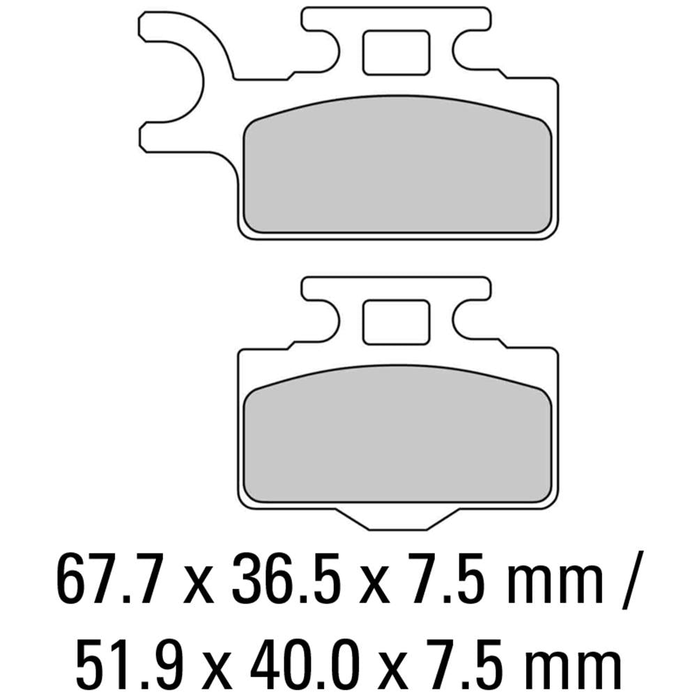 FERODO Disc Pad Set - FDB2110 SG Sinter Grip Sintered Compound - Off-Road 1