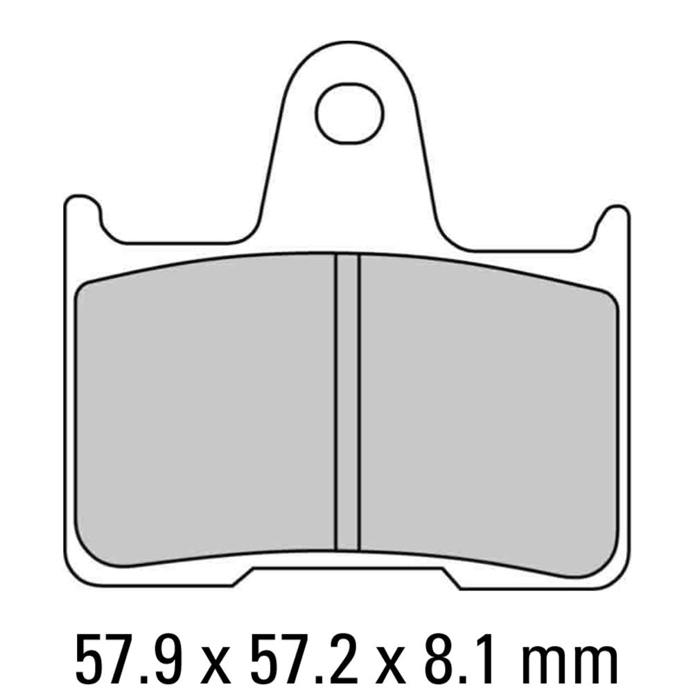 FERODO Disc Pad Set - FDB2111 P Platinum Non Sintered Compound 1